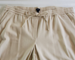 NWT J Crew Beige Brown Draw String Cotton Blend Cropped Pants Size 18 - $27.71