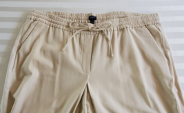NWT J Crew Beige Brown Draw String Cotton Blend Cropped Pants Size 18 - $27.71