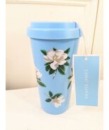 New Draper James Travel Mug Magnolia Blue Insulated cup w/ Lid 16 fl oz ... - €14,71 EUR