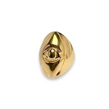 Jagged Halo Jewelry Women's Athena Evil Eye Ring Yellow Gold Plated - $786.30 MXN