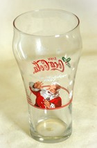 Coca Cola Christmas Tumbler Glass Happy Holidays 1997 Libbey 16 oz. - $9.89