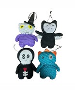 Midwest Halloween Crochet Stuffed Ornaments Dolls Witch Monster Skeleton... - €25,69 EUR