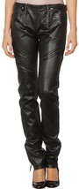 Leather Pants Leggings Size Waist High Black Women Wet S L Womens 14 6 L... - £75.57 GBP