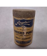 Vintage Angelus Powdered Pumice Container 2 oz Brunswig Drug Co - £12.82 GBP