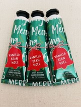 3x New Bath Body Works Vanilla Bean Noel  Hand Cream Lotion Travel Mini 1 oz - £13.37 GBP