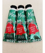 3x New Bath Body Works Vanilla Bean Noel  Hand Cream Lotion Travel Mini ... - £13.37 GBP