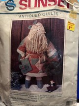 Antiquated Quilts Santa Patchwork Mop Doll Kit 18017 Sunset Dimensions NIP - $19.68