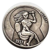 Lucky  &amp; Gift Copper “Toilet Heroine  25 mm  Coin #CL140 - €2,42 EUR