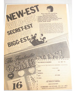 1973 Osmond Brothers One Page Fantastic Osmonds Book Merchandise Order Form - £6.29 GBP