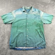 Tommy Bahama 100% Silk Seasons Greeting Limited Shirt Original Fit MenS M *STAIN - £22.46 GBP
