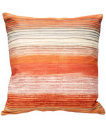Sedona Stripes Orange Throw Pillow 20x20, with Polyfill Insert - £39.01 GBP