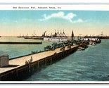 Old Dominion Pier NEWPORT News Virginia VA Unp Wb Cartolina N24 - $5.62