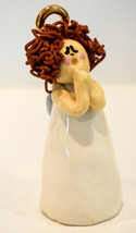 Currly Hair Angel With Halo - Red Hair  Porcelain  Classic Figure - £8.94 GBP