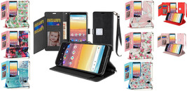Tempered Glass / Wallet ID Cover Case For AT&T Calypso U318AA / Cricket Vision 3 - £7.87 GBP+