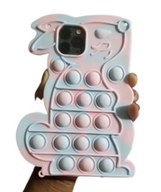 iPhone 11 Pro Max pastel soft silicone fidget bunny case  - £11.01 GBP