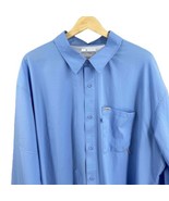 Columbia PFG Blue Shirt Ventilated Quick Dry Mens XL Fishing Outdoors Tr... - $32.78