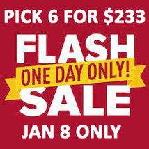 ONE AVAILABLE!! JAN 26TH FLASH SALE! PICK 6 FOR $233 SPECIAL OFFER DISCOUNT - £109.97 GBP