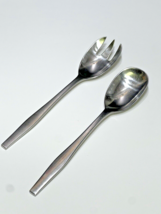 Dansk Designs IHQ Variation V Solid Serving Spoon &amp; Fork Salad Set  -- C... - £32.83 GBP