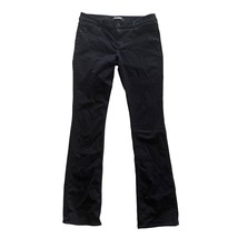 Express Womens Barely Bootcut Low Rise Black Denim Jeans 10 Long - $16.63
