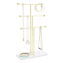 UMBRA Trigem Tiered JEWELRY ORGANIZER Free Standing NECKLACE HOLDER Pric... - £30.67 GBP