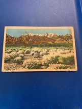 1932 Postcard Winter Scene In The Mojave Desert California - £1.05 GBP