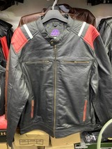 Black Leather Jacket For Men Biker Motorcycle Riding Genuine Cowhide New Cool - £180.11 GBP