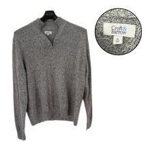 Croft &amp; Barrow Men’s XL Gray Heather 1/4-Zip Mock Neck Pullover Sweater ... - €14,44 EUR