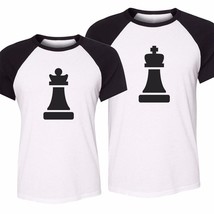Couple Matching Love T-Shirts King And Queen Gift For Valentine&#39;s Day Ro... - £12.92 GBP
