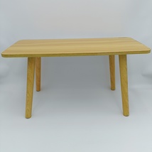 suhudelar furniture Multipurpose Rectangle Wooden Table with Tapered Legs, Brown - £50.35 GBP