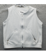 Red Hot Sweater Vest Women Small Gray Soft Knit Cotton Blend Sleeveless ... - $431.19 MXN