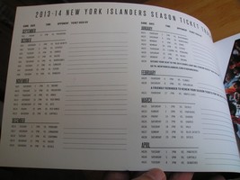 NY Islanders 2013-14 Home Schedule Regular Season Ticket Stubs $ 2.95 Each - £2.32 GBP