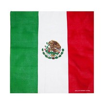 Mexico Mexcian Bandana Doo Do Rag 21&quot; X 21&quot; Biker Head Wrap - $12.99