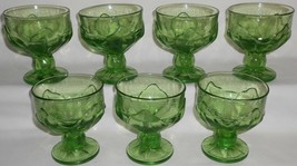 1970s Set (7) Franciscan CABARET PATTERN Green Sherbets or Champagnes - $69.29