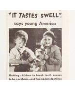 1934 Listerine Tooth Paste Wire Fox Terrier Advertisement Dental Ephemera  - €25,72 EUR