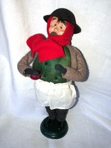 Byers&#39; Choice Caroler Figure with red scarf - £27.52 GBP