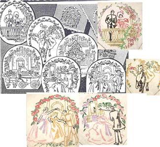 Southern Belle &amp; Soldier -Civil War - transfer Su123 - $5.00