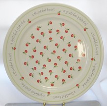Hallmark 12” Cherry Design Thankful Heart Grateful Cake Plate Platter - $34.99