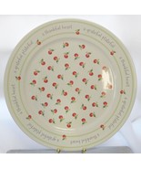 Hallmark 12” Cherry Design Thankful Heart Grateful Cake Plate Platter - $34.99