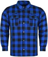 Mens Armored Checkered Flannel Biker Shirt, Multiple Waterproof Storage ... - $177.80 CAD