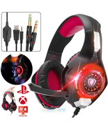 Pro Gaming Headset With Mic For Xbox One/S Wireless Ps4 Headphones Micro... - £37.06 GBP