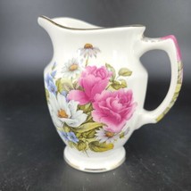 Windsor Creamer, Made in England. Floral  5&quot; High, Very Good Condition V... - $12.26