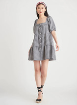 Dex Women&#39;s Bold Gingham Square Neck Mini Dress (Size S, M) NEW W TAG - £43.24 GBP