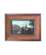 Painting Antique Dutch Oil On Canvas Ladies Fine Art 18th Century Framed... - £7,836.43 GBP