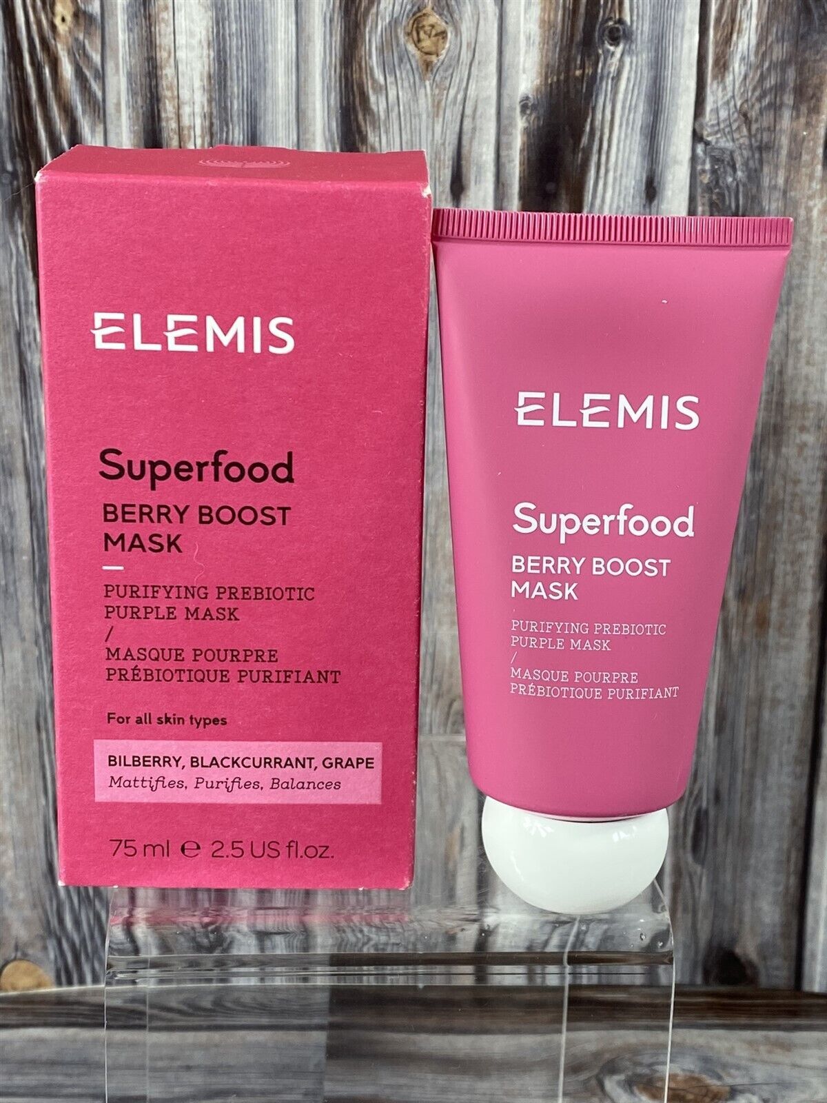 ELEMIS Superfood Berry Boost Mask Prebiotic Purple Face Mask - 2.5 fl oz - New! - £12.90 GBP