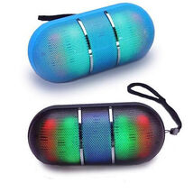 Color: Black - Dance With Me Portable Bluetooth Speaker With DISCO LED L... - $72.88