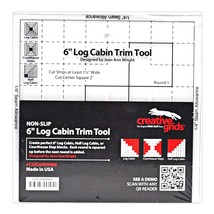Creative Grids 6in Log Cabin Trim Tool Quilt Ruler - CGRJAWMN6 - £35.24 GBP