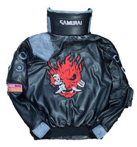 MEN&#39;S CYBERPUNK SAMURAI 2077 LEATHER JACKET IN ALL SIZES - €129,53 EUR+