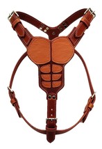 STG Genuine Leather Handcrafted Dog Harness For Large| X-Large| All Breed Unisex - £77.40 GBP