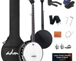 5 String Banjo Guitar Kit With Remo Drum Head And Geared 5Th Tuner, 24 B... - £277.91 GBP