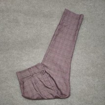 7th Avenue Design Studio NYC Dress Pants Womens 16 Burgundy Houndstooth Office - £18.07 GBP